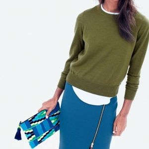 J.crew zip pencil skirt